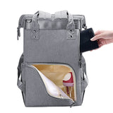 The Baby Concept Pink and Gray Portable Diaper Bag