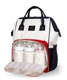 The Baby Concept White and Red Portable Diaper Bag