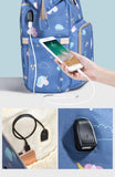 The Baby Concept Gray Unicorn Portable Diaper Bag