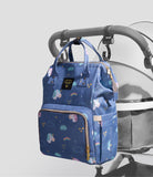 The Baby Concept Blue and Gray Portable Diaper Bag