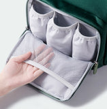 The Baby Concept Orange and Cream Portable Diaper Bag