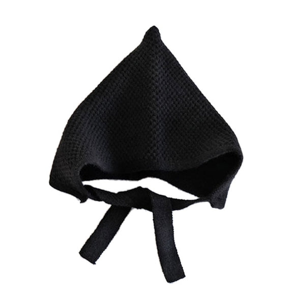 The Baby Concept Black Winter Bonnet
