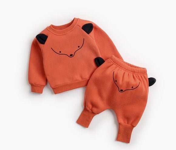 The Baby Concept Fox Pullover Sweatshirt and Pants Set