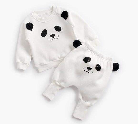 The Baby Concept Panda Pullover Sweatshirt and Pants Set