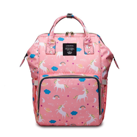 The Baby Concept Pink Unicorn Portable Diaper Bag