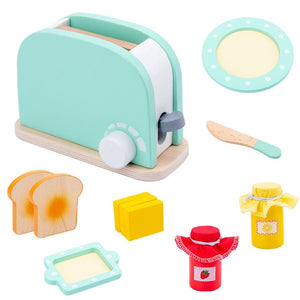 The Baby Concept Wooden Kitchen Toaster Toy Set