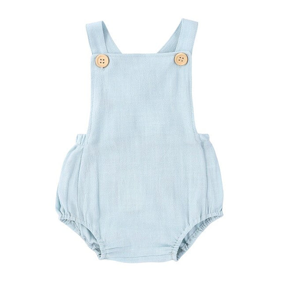 The Baby Concept Blue Cotton Romper