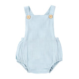 The Baby Concept Blue Cotton Romper