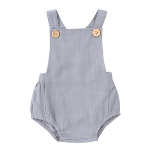 The Baby Concept Gray Cotton Romper