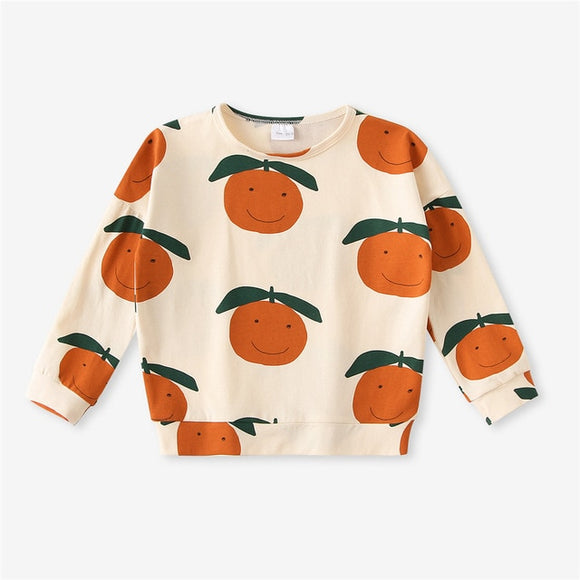 The Baby Concept Orange Fruit Cotton Pullover