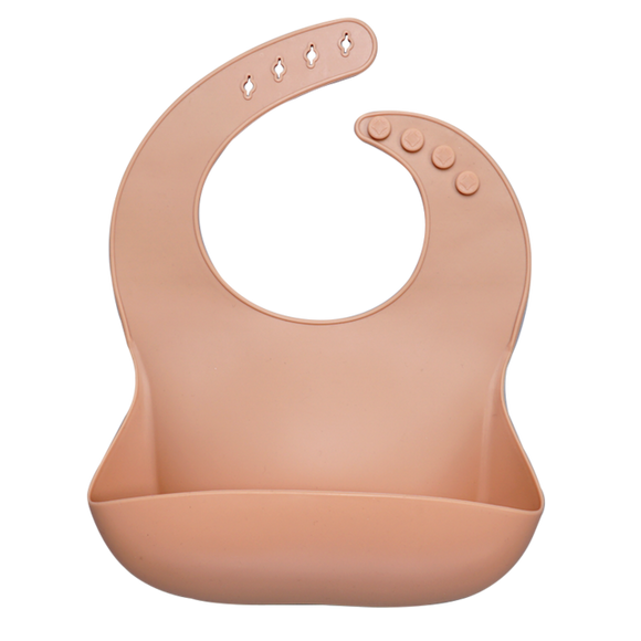 The Baby Concept Apricot Silicone Baby Bib