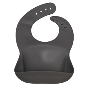 The Baby Concept Charcoal Silicone Baby Bib