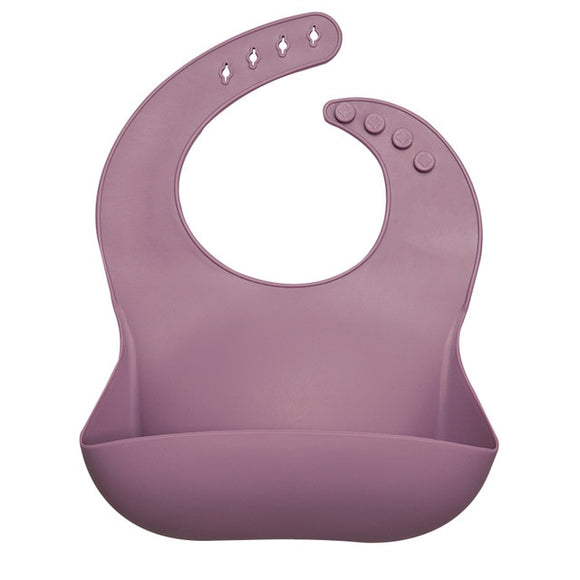 The Baby Concept Dusty Purple Silicone Baby Bib