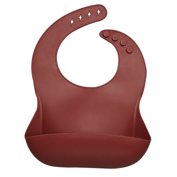 The Baby Concept Cumin Brown Silicone Baby Bib