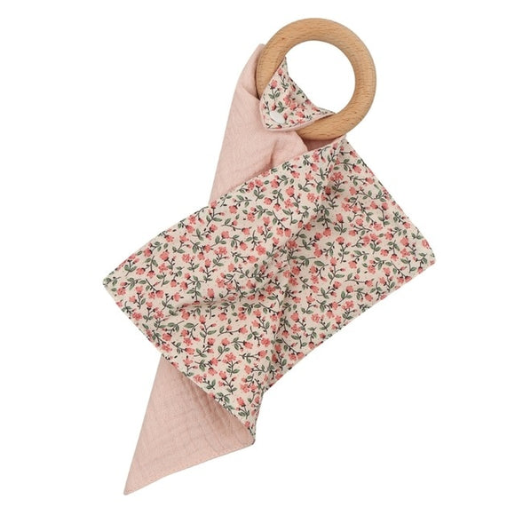 The Baby Concept Pink Floral Teether Comforter