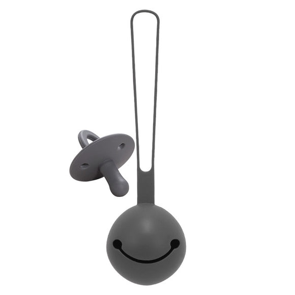 The Baby Concept Dark Grey Pacifier With Case Included