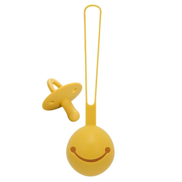 The Baby Concept Mustard Pacifier With Case Included