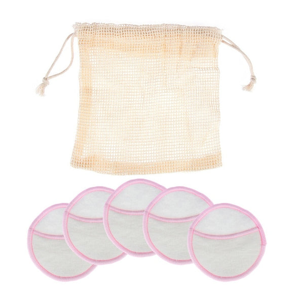 The Baby Concept Reusable Bamboo Pink Cotton Pads 5pcs