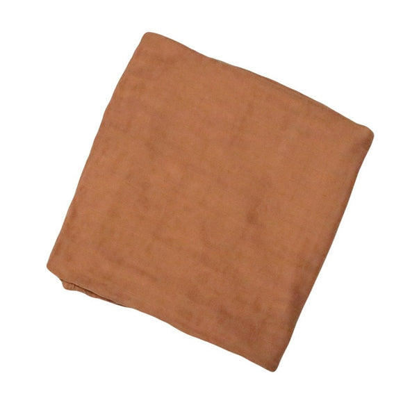 The Baby Concept Terracotta Bamboo Muslin Swaddle