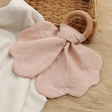The Baby Concept Dusty Pink Flower Wooden Teether
