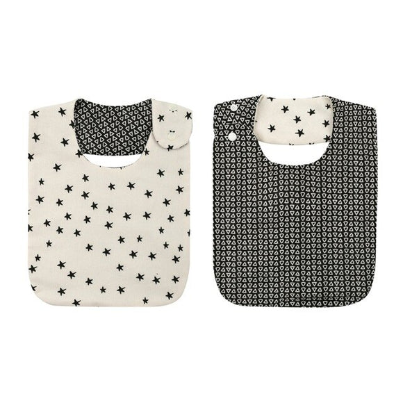 The Baby Concept Stars and Triangles Cotton Vintage Bib