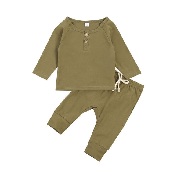 The Baby Concept Sage Long Sleeve Cotton Top and Pants